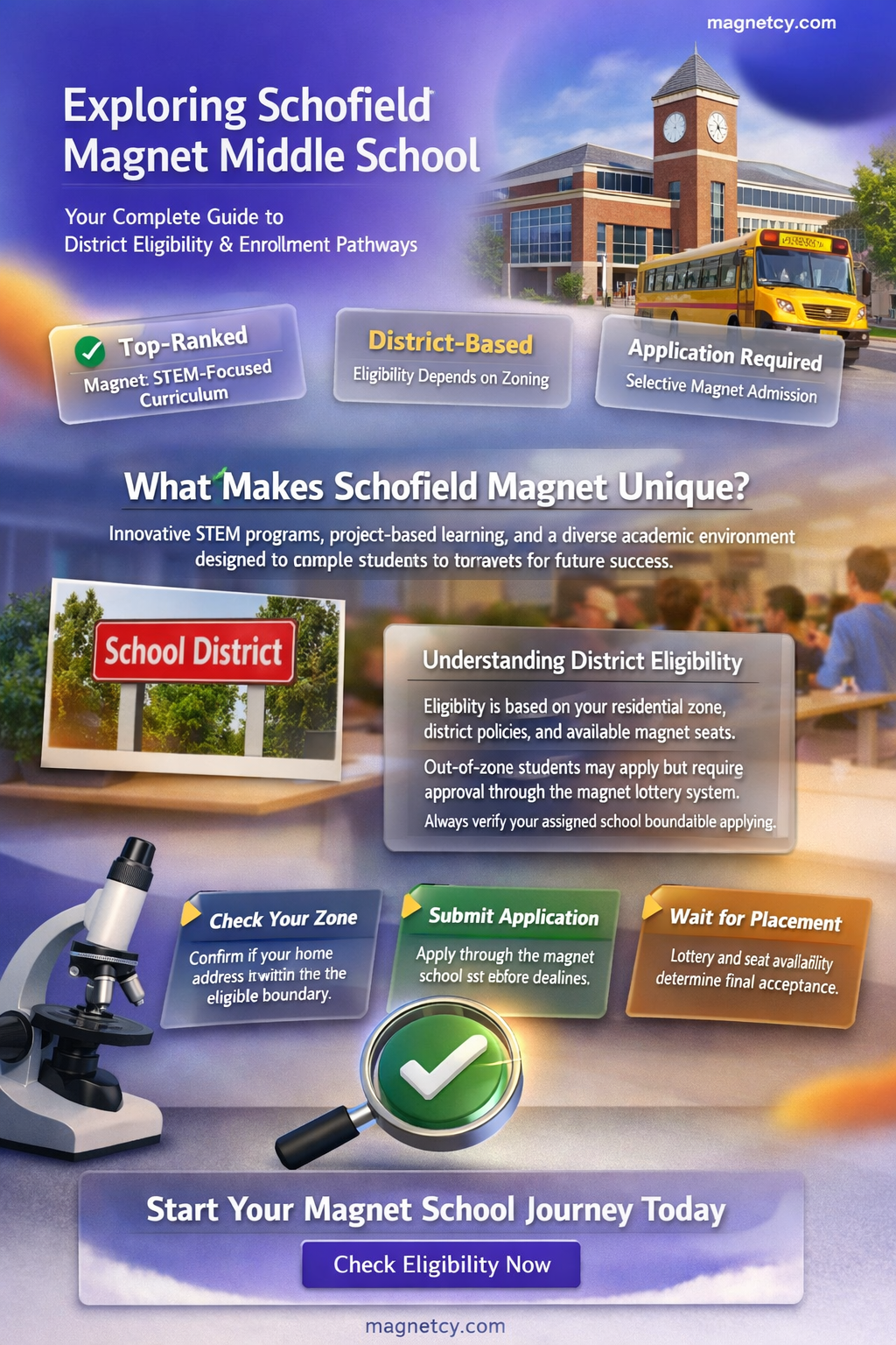 am i districted for scofield magnet middle school