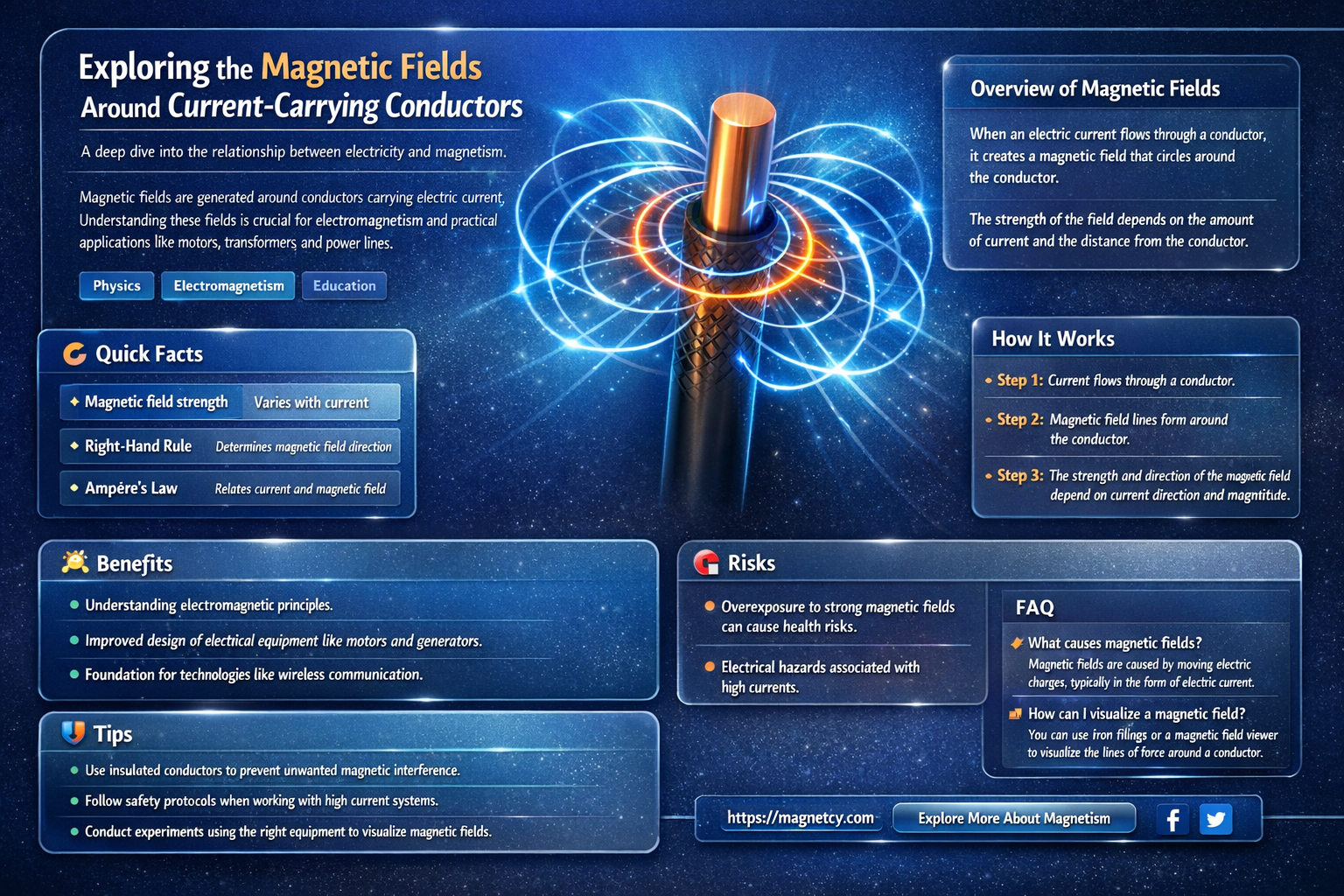 are all current-carrying conductors are surrounded by a magnetic field