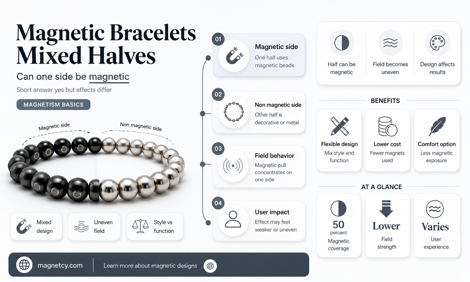 can 10k be part bracelet be magnetic an half not