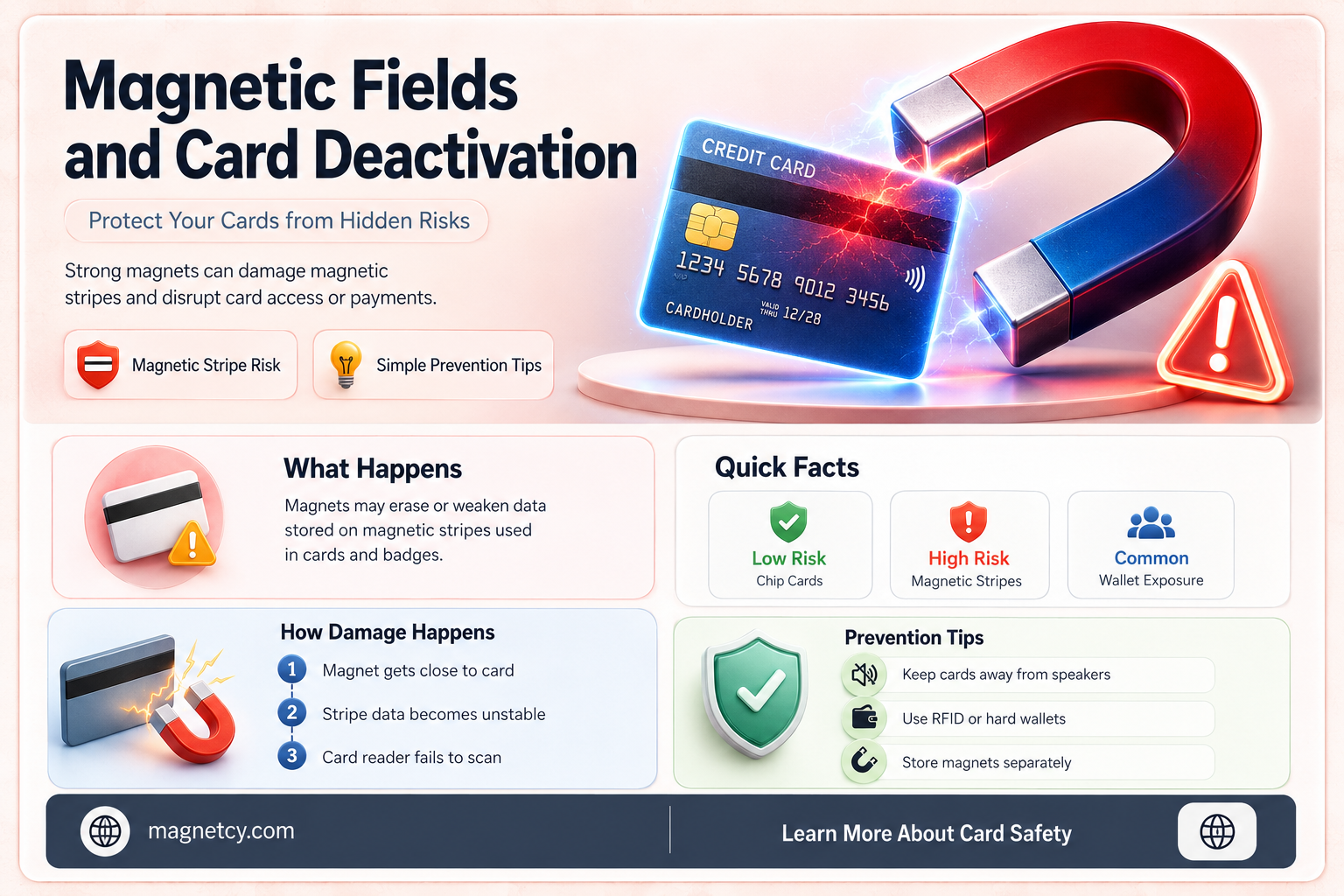 can a card deactivate from magnet