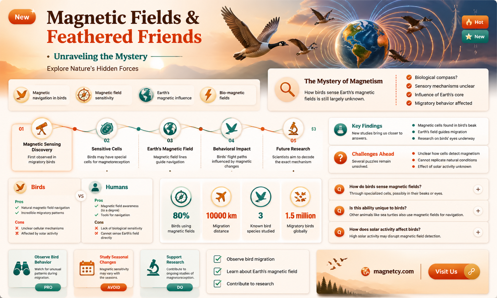 are birds disoriented when subject to strong magnetic field