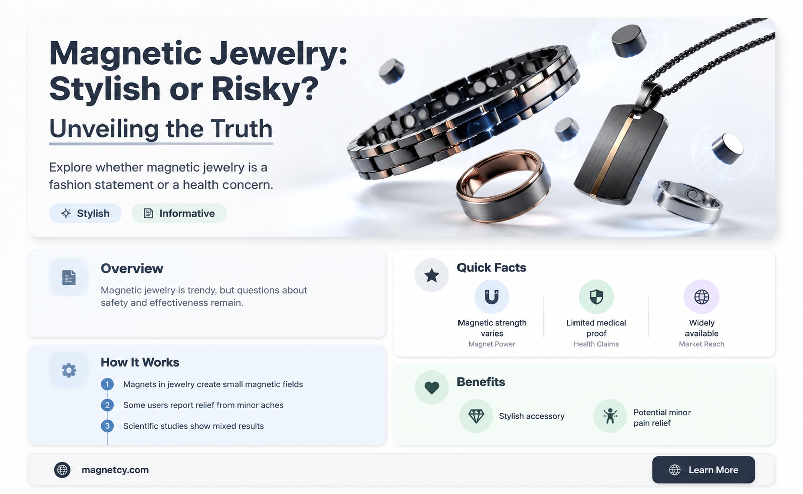 are there warnings about wearing magnetic jewelry