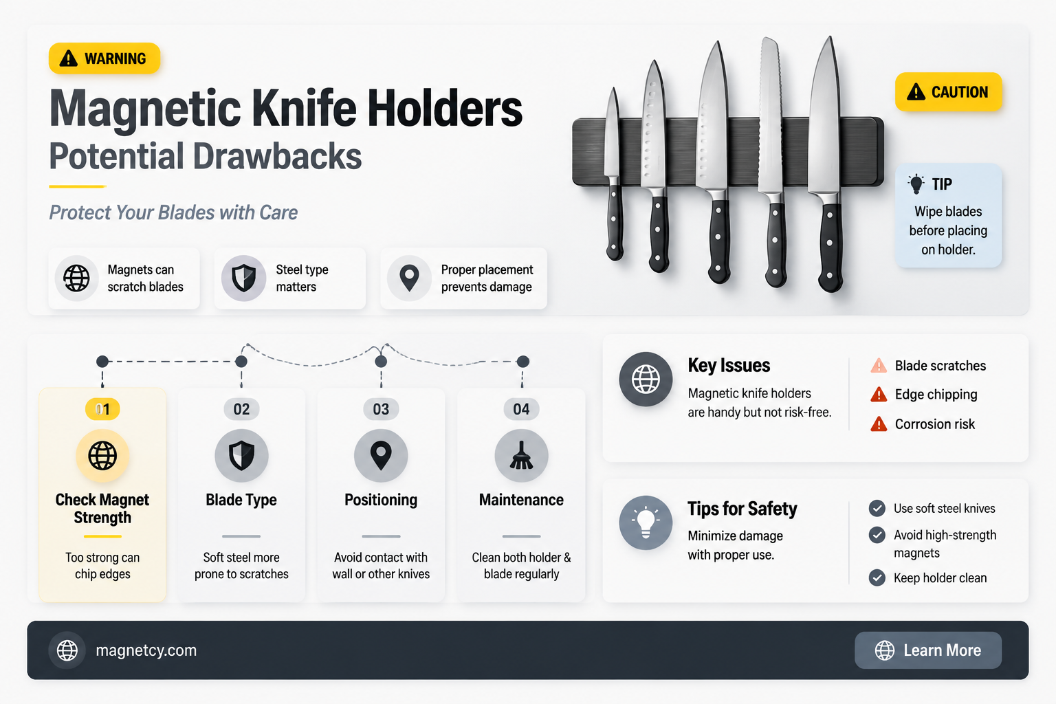 are there bad effects of using magnets for knives