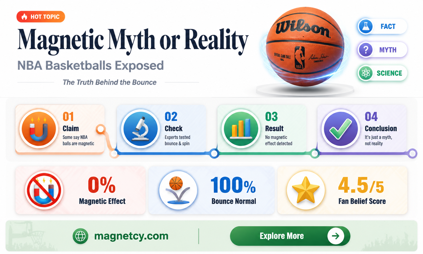 are the basketballs in the nba rigged with magnets