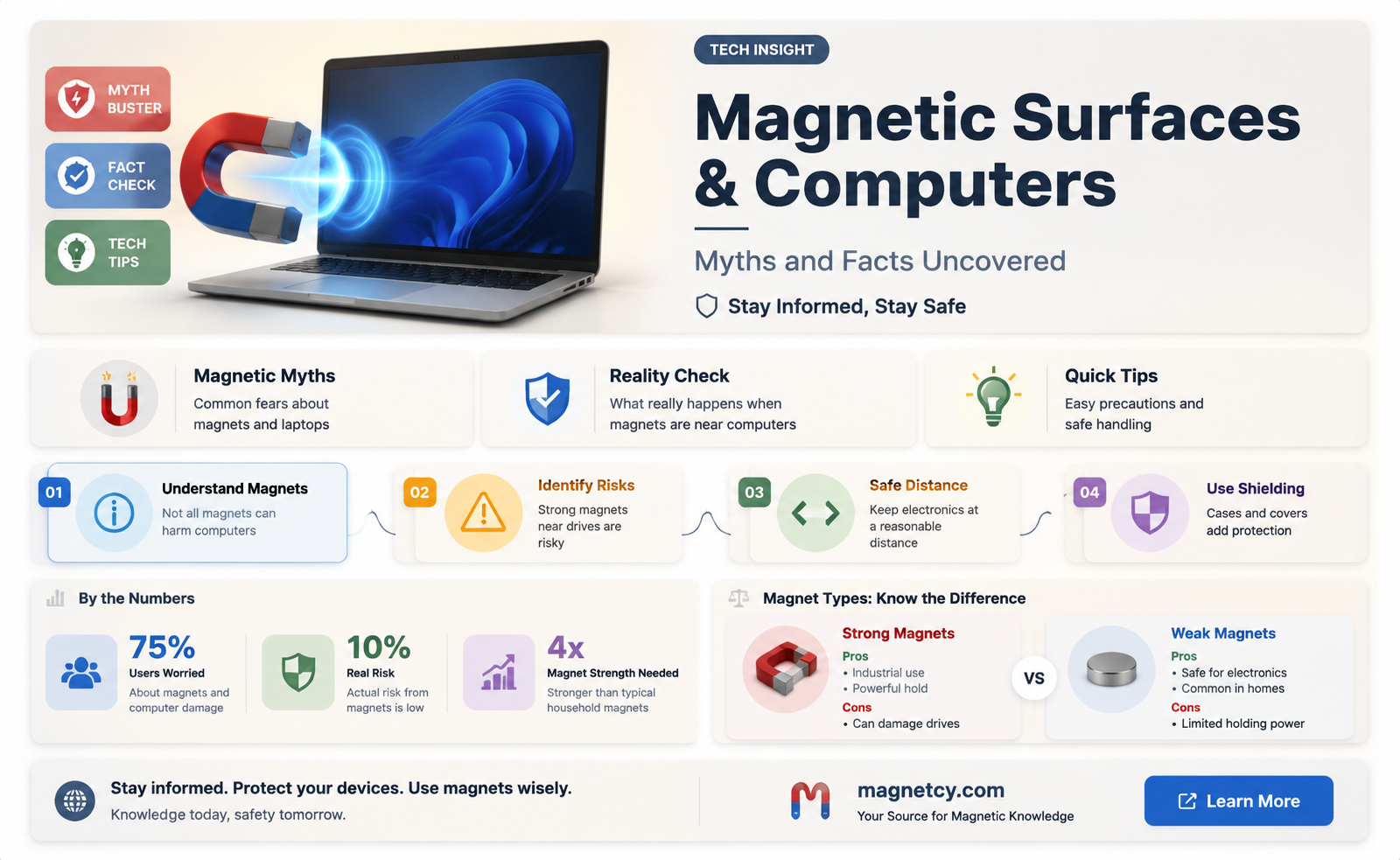 are magnetic surfaces bad for my computer