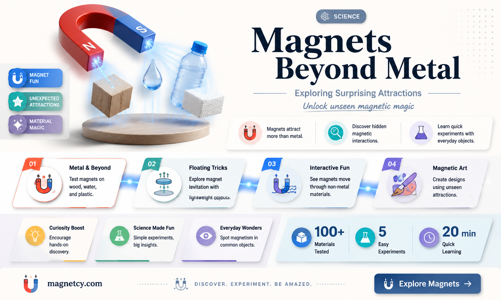 are magnets only attracted to metal
