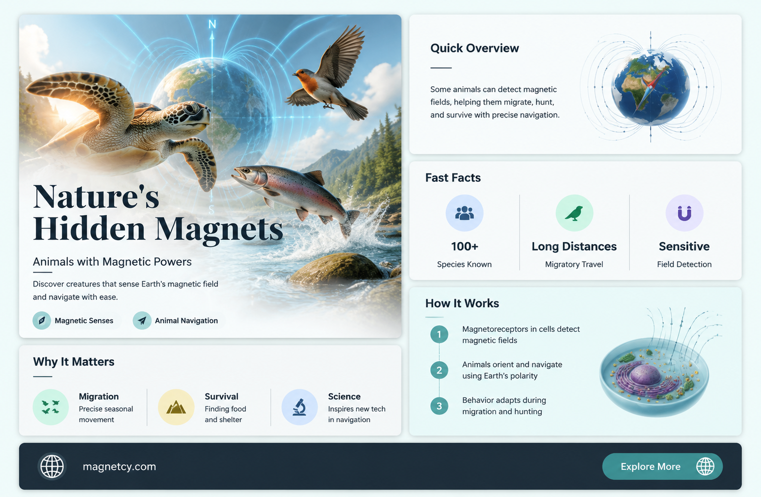 are there any animals that produce a strong magnetic field