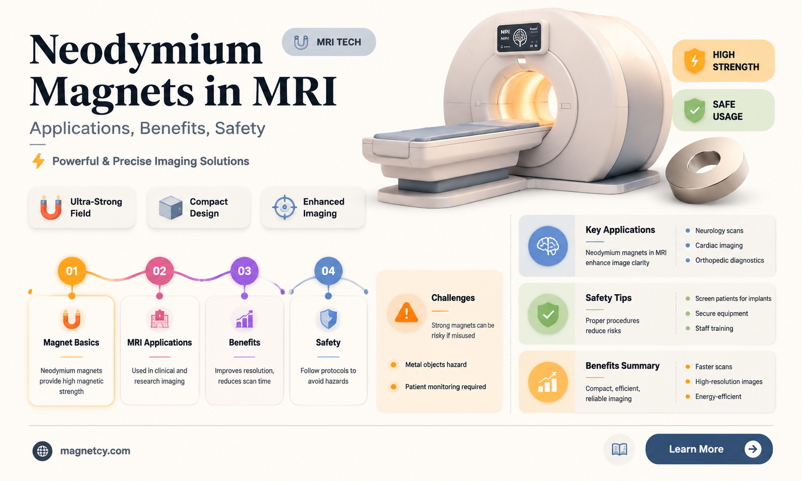 are neodynium magnets used in mri