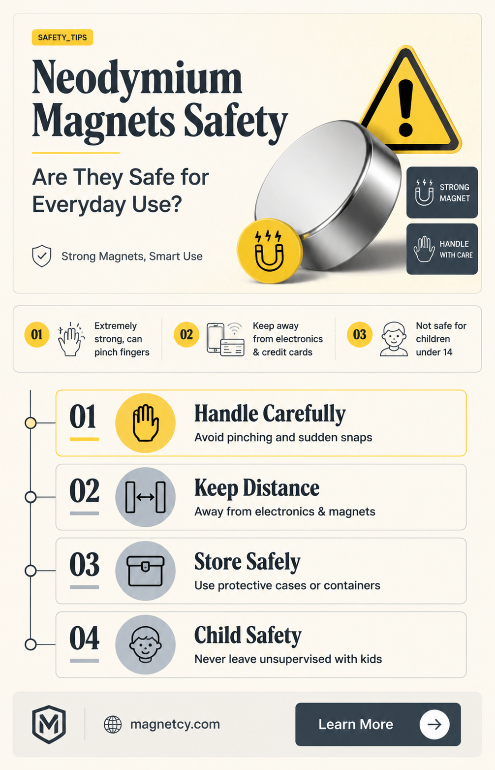 are neodynium magnets safe for regular use