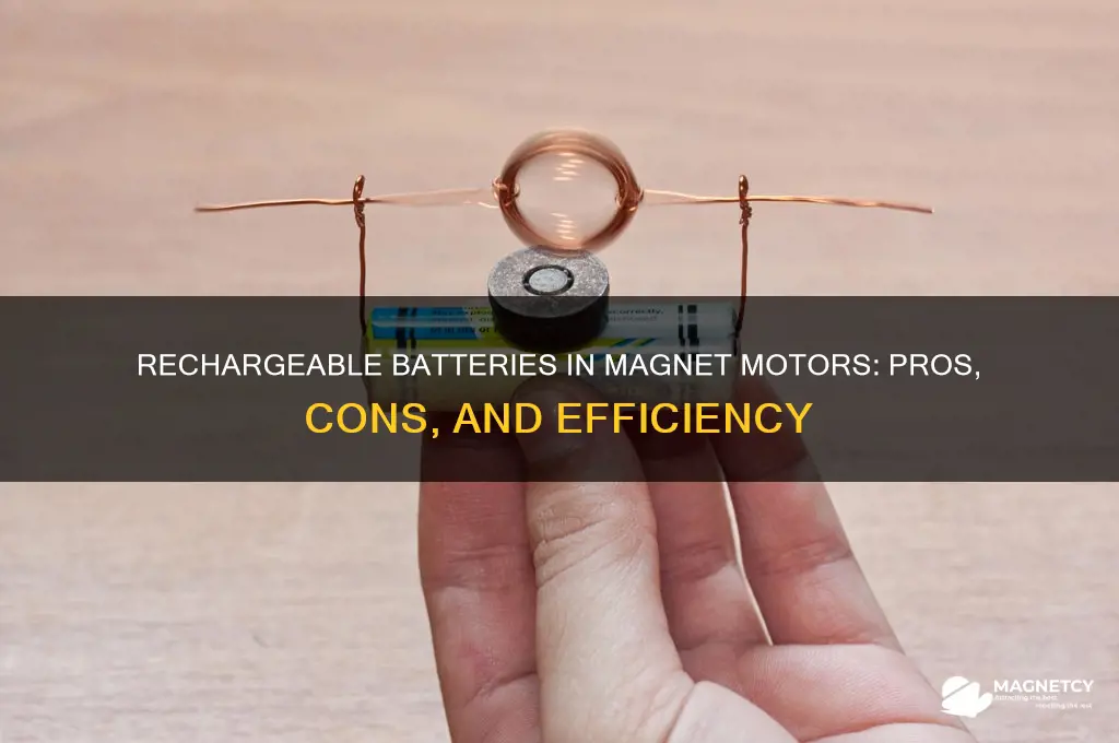 should you use rechargable batteries in magnet motors
