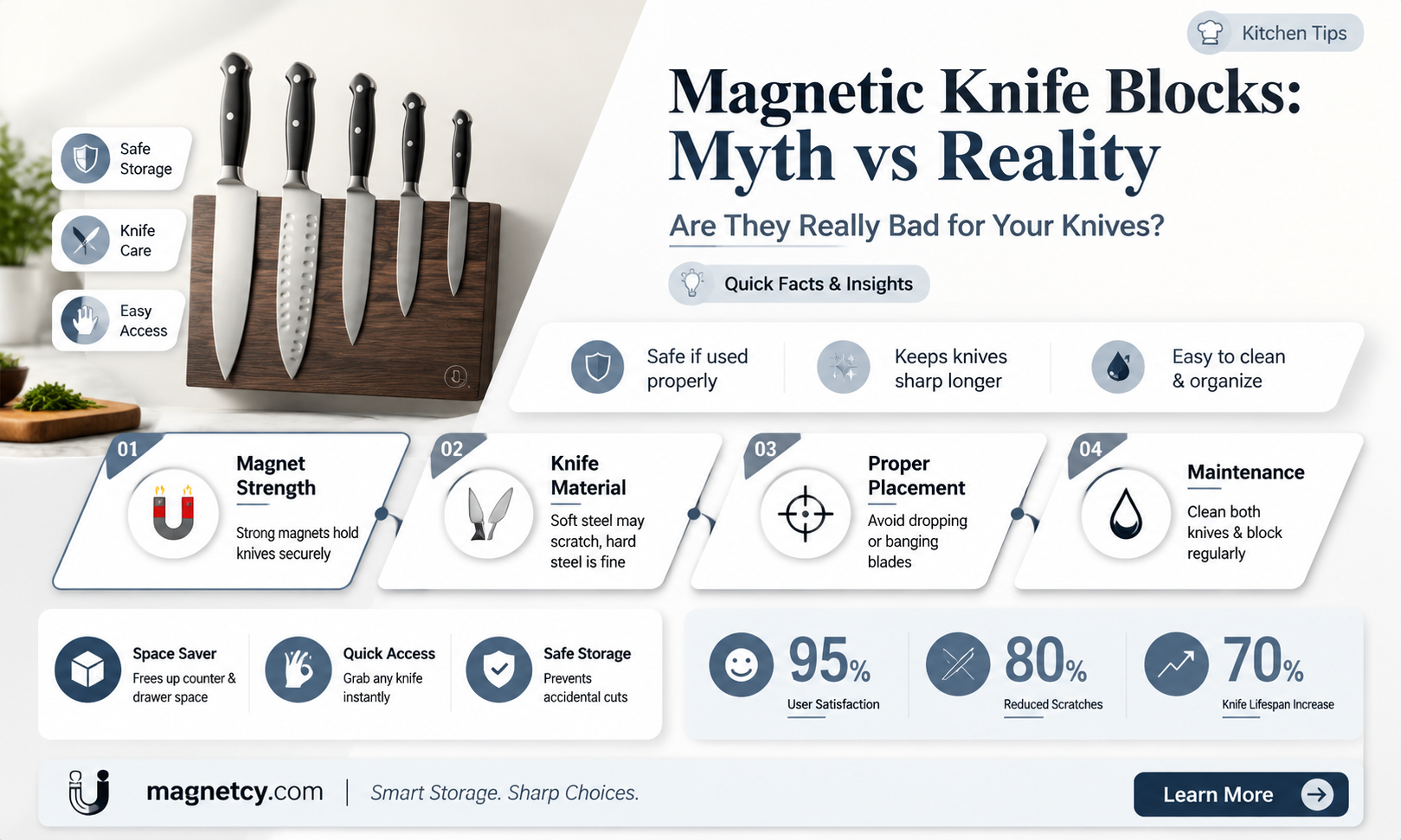 are magnetic knife blocks bad for knives