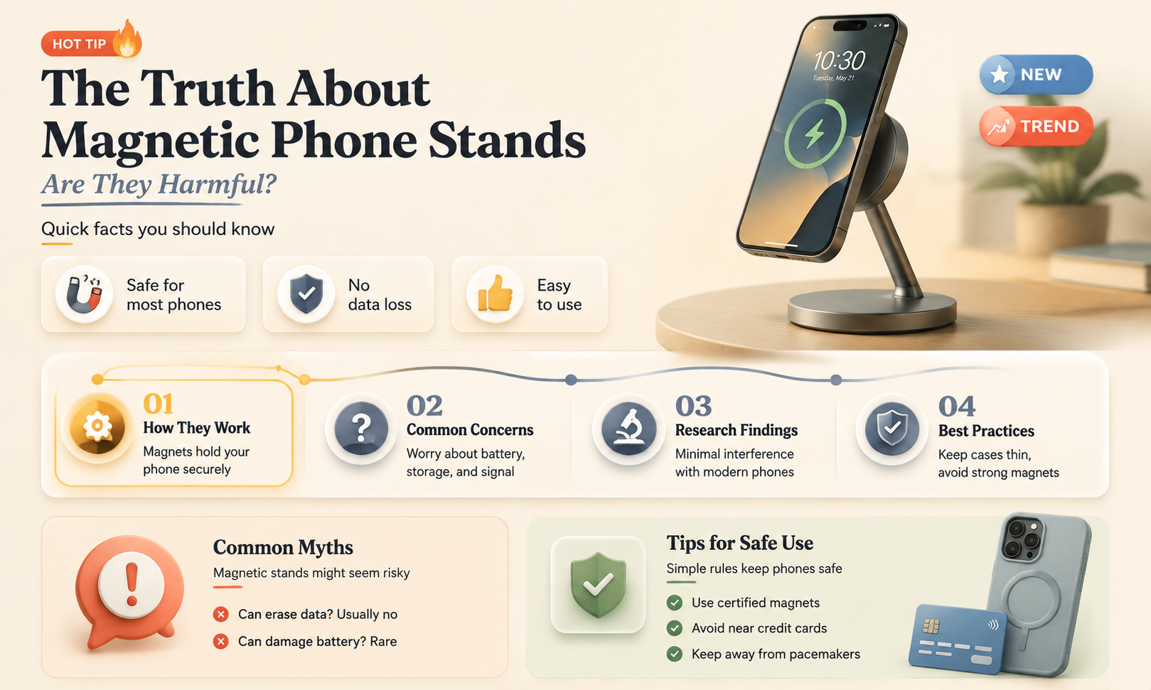 are magnetic phone stands bad for the phone