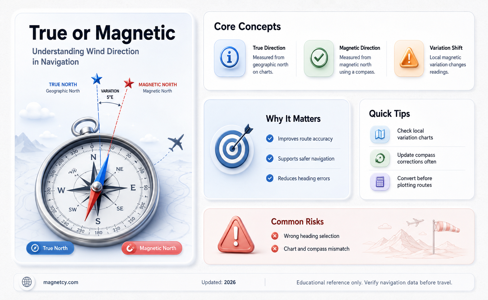 are winds given in true or magnetic