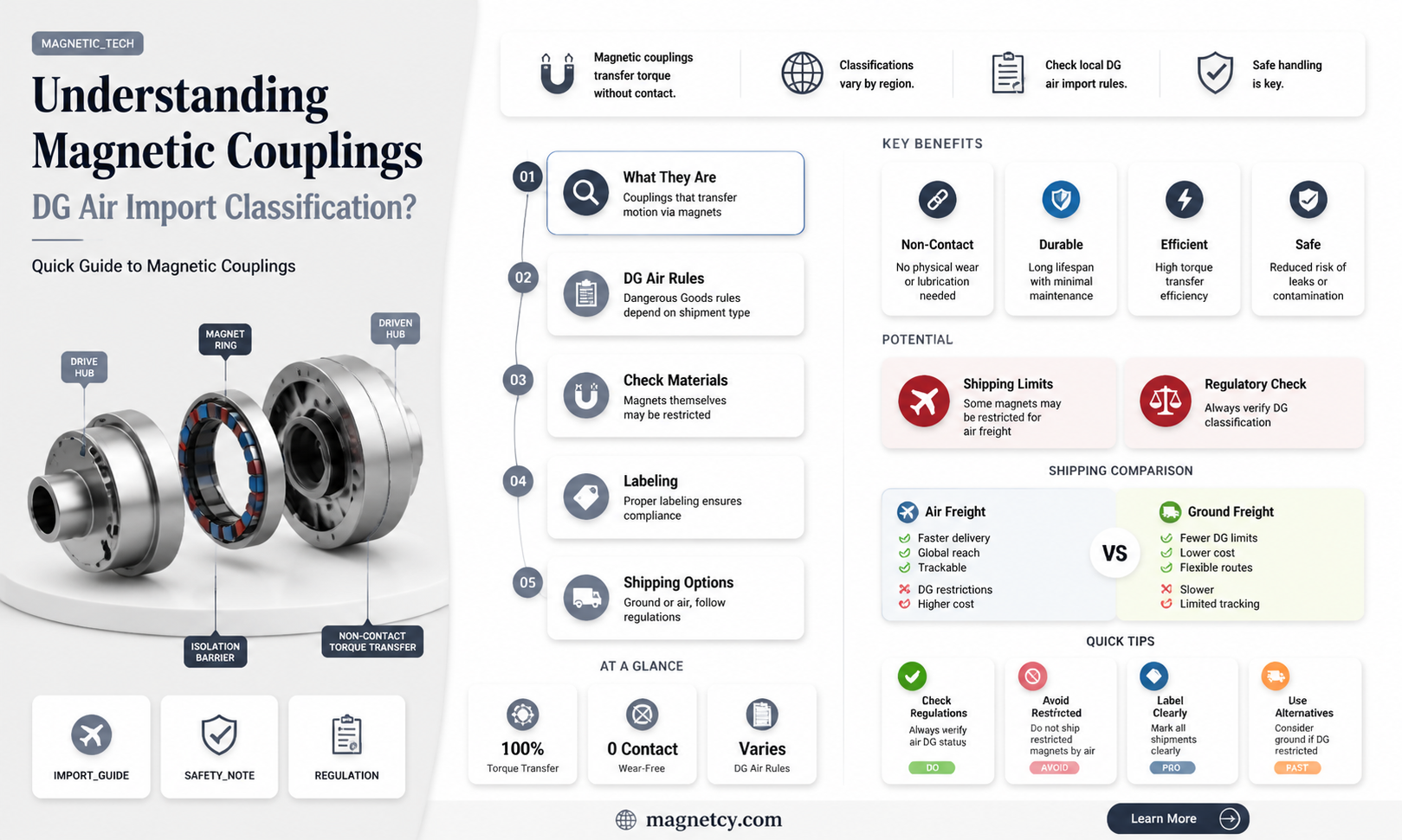 are magnetic couplings considered dg air imports