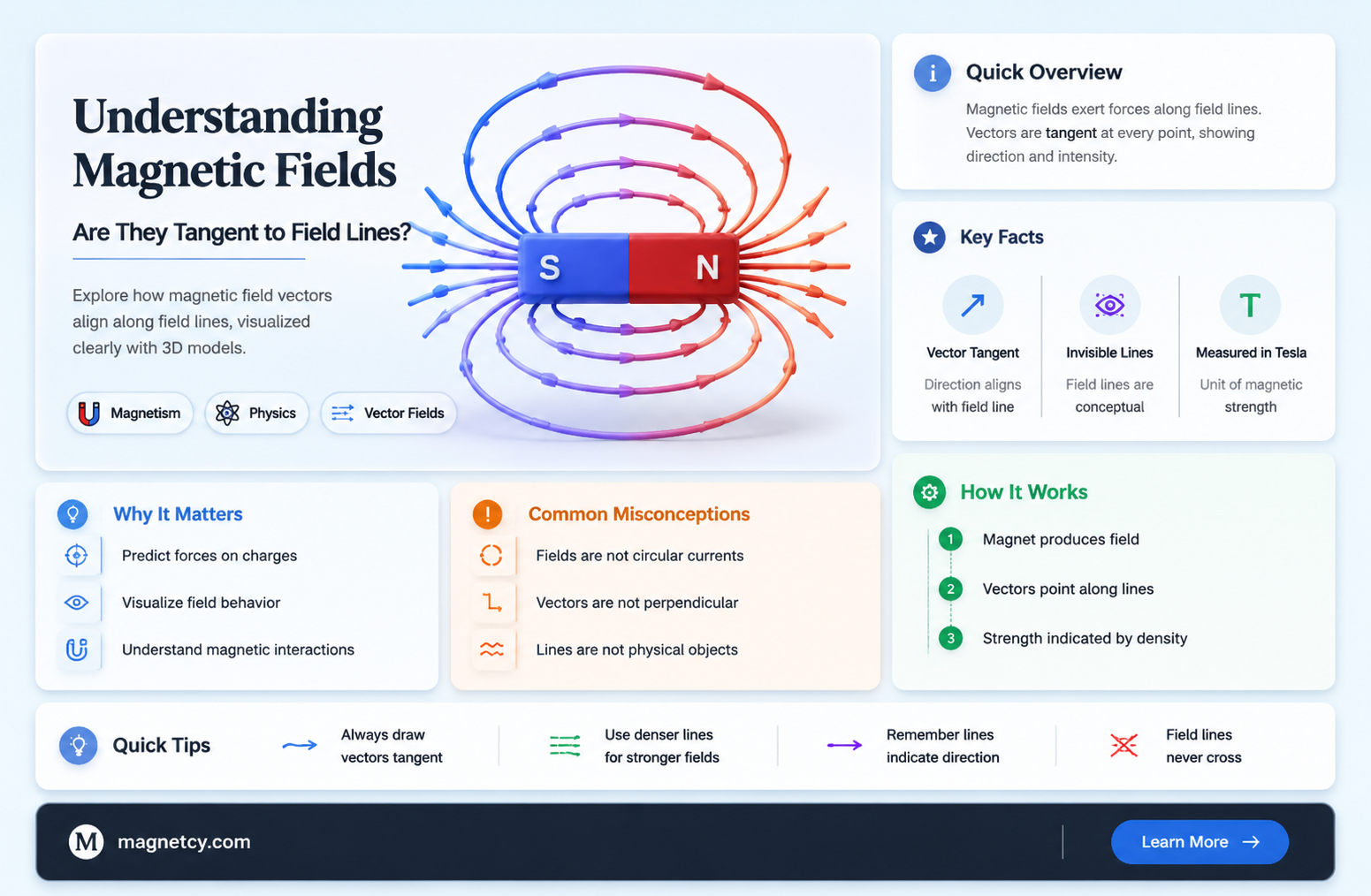 are magnetic fields tangent to magnetic field lines