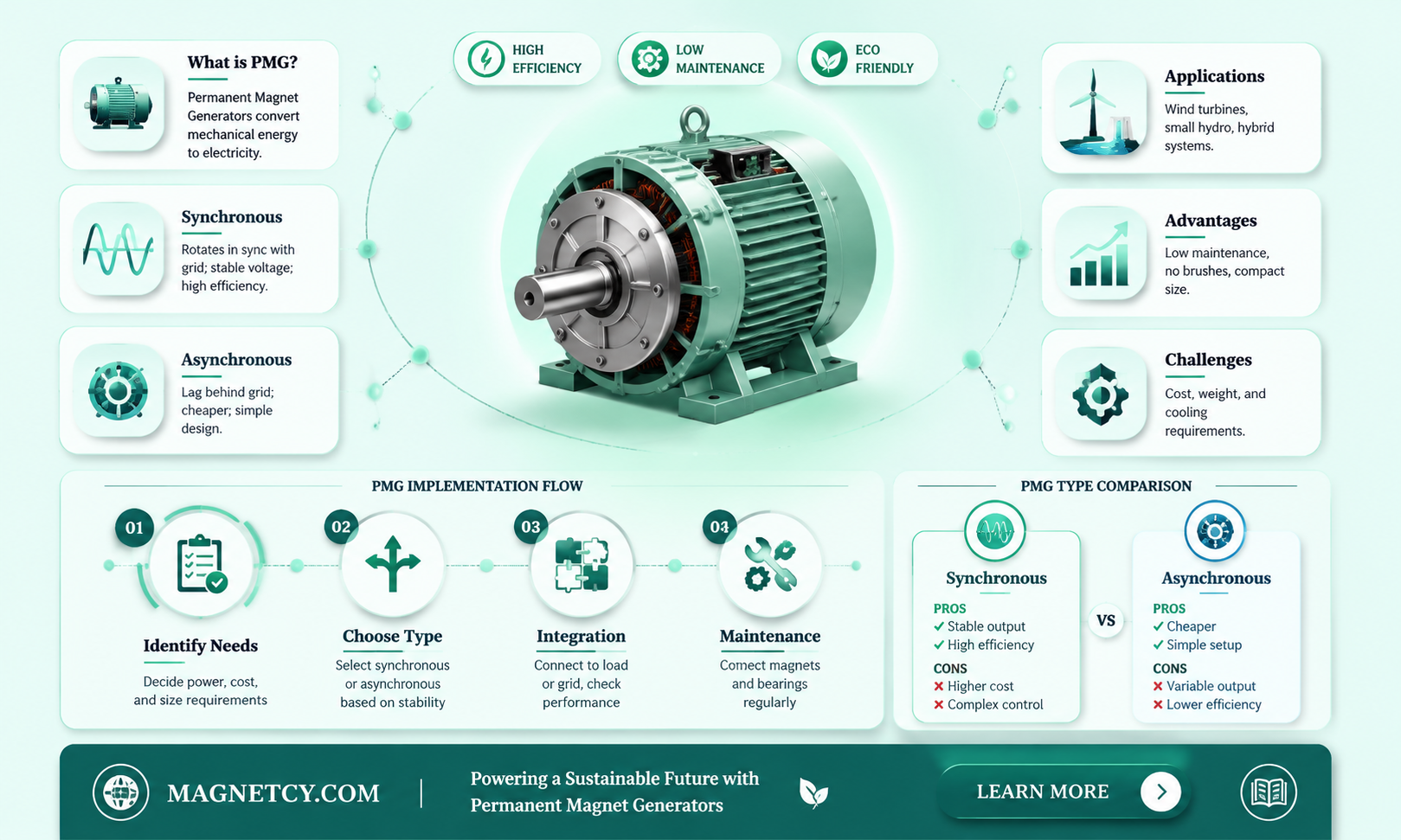 are permanent magnet generators synchronous or asynchronous
