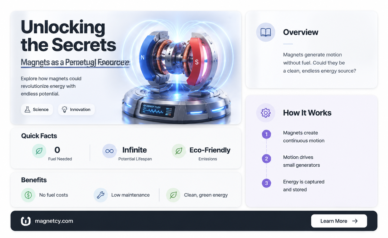 are magnets an infinite source of energy