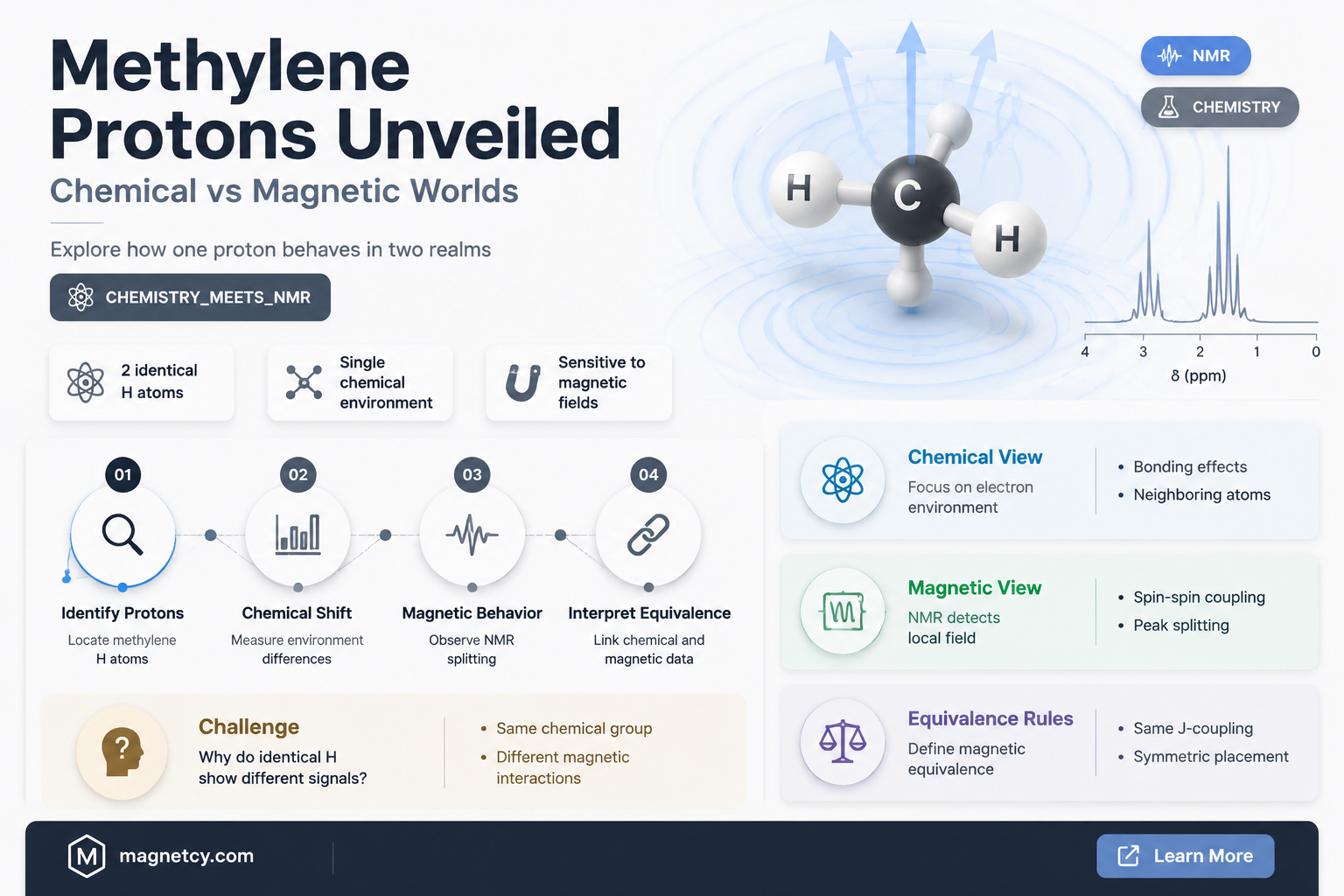 are methylene protons chemically or magnetically equivalent