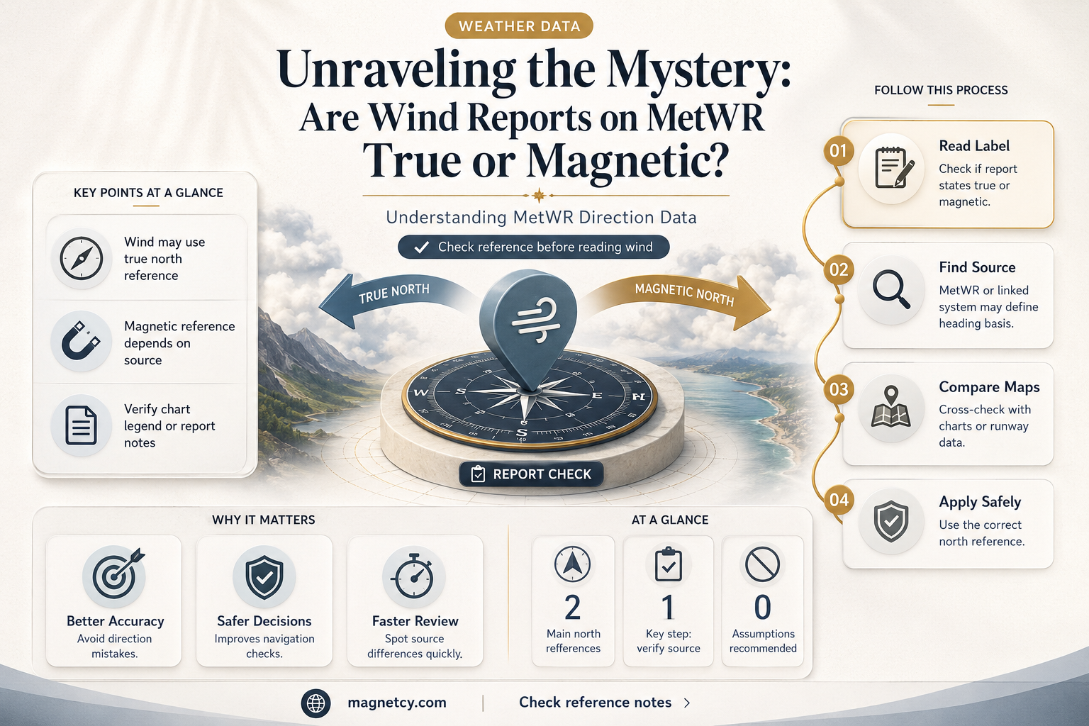 are wind reports on metwr true or magnetic