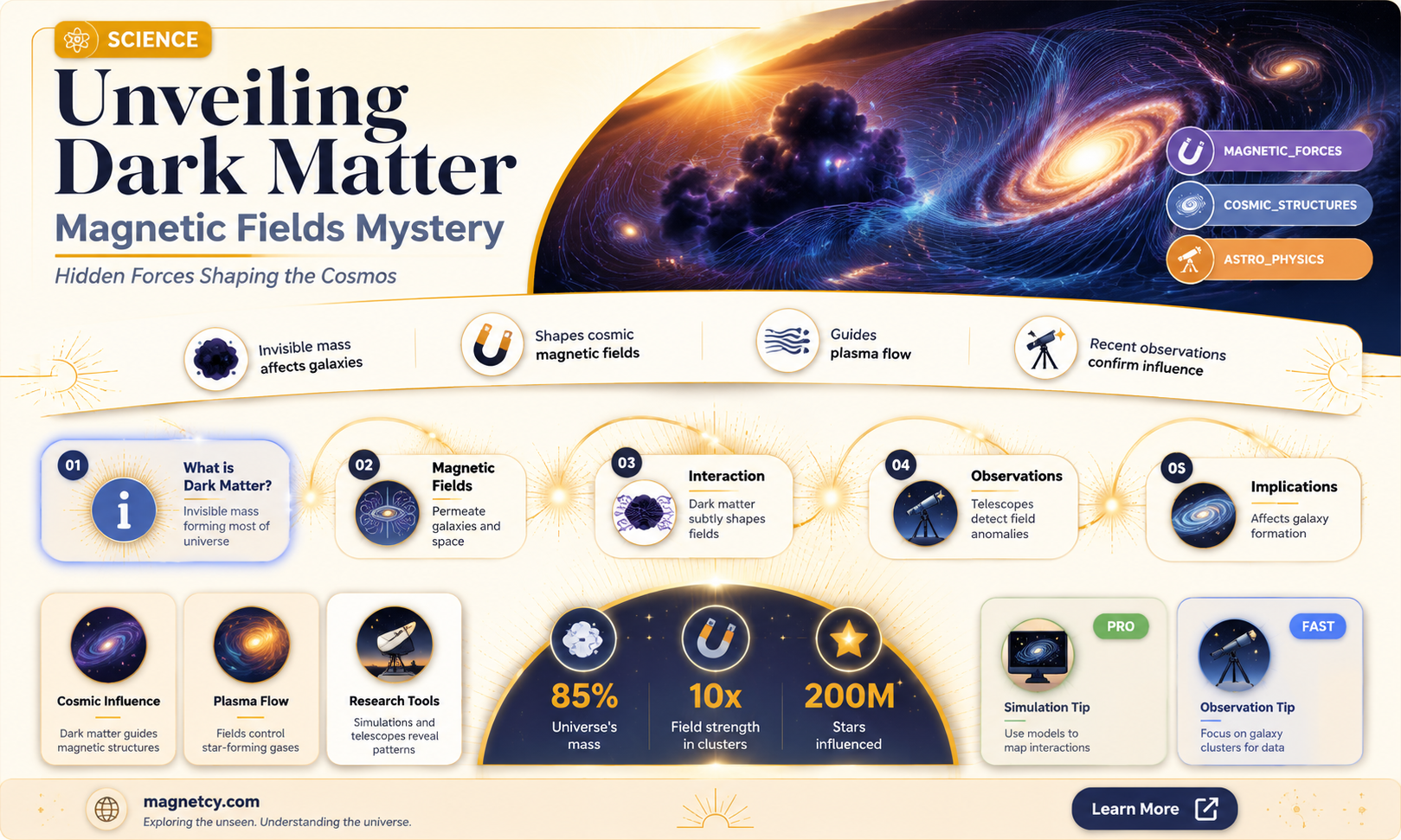 are magnetic fields caused by dark matter