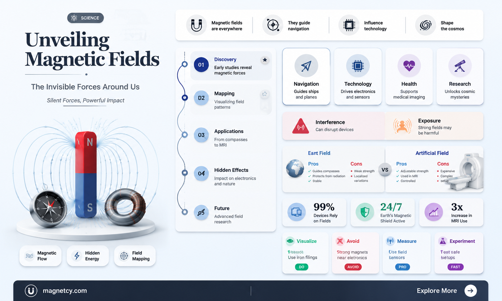 are magnetic fields silent
