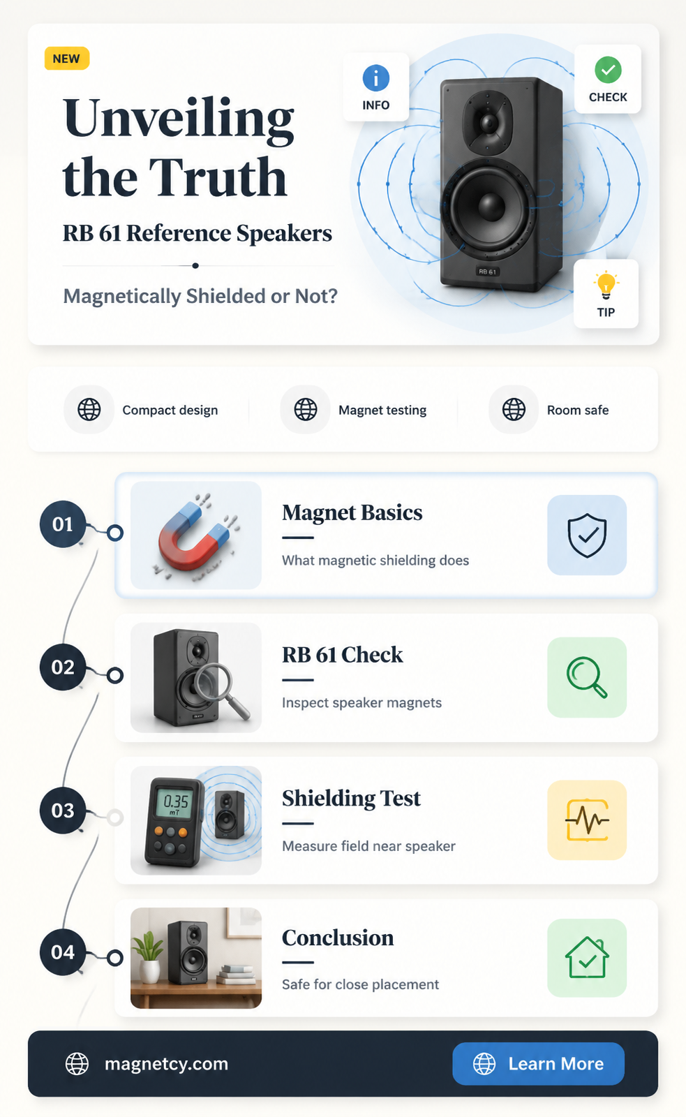 are the rb 61 reference speakers magnetically shielded speakers