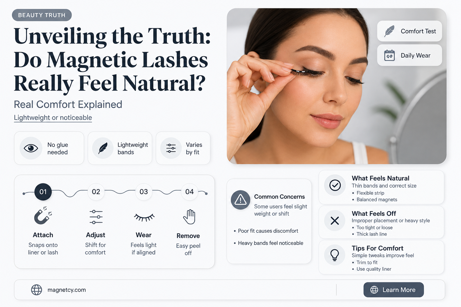 are you supposed to feel magnetic lashes