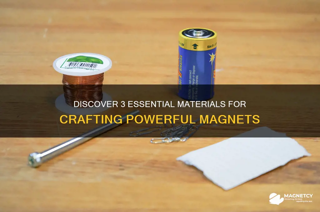 what 3 materials can be used to make a magnet
