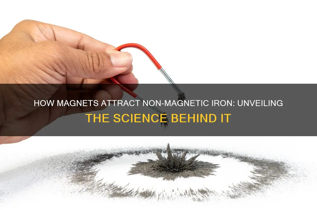 what allows magnets to attract rs non magnetic iron
