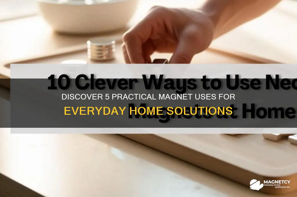 what are 5 uses of magnets at home