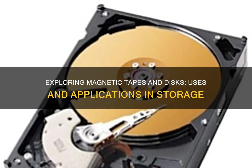 what are magnetic tapes and disks used for