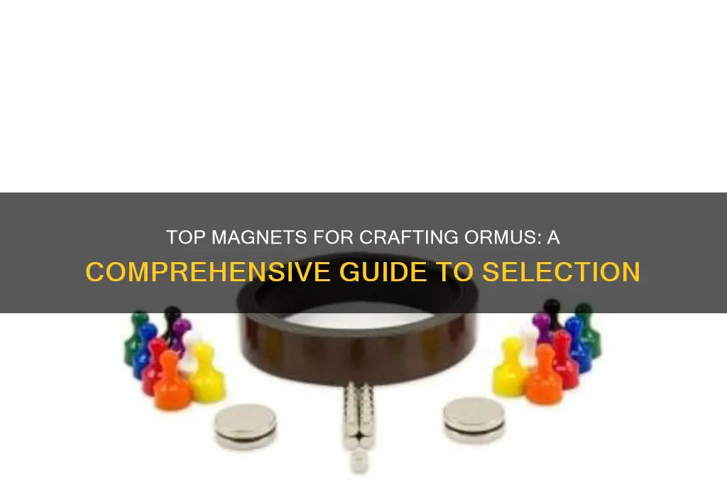 what are the best magnets to use to make ormus