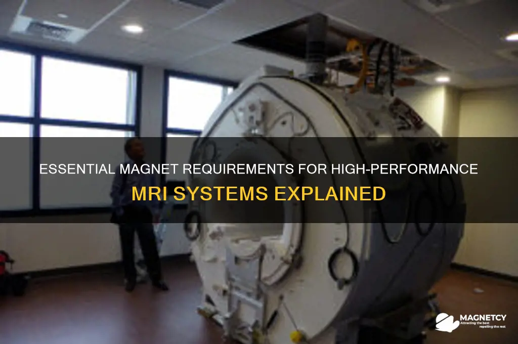 what are the requirement of magnets used in mri