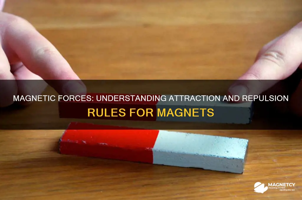what are the rules of attraction and repulsion for magnets