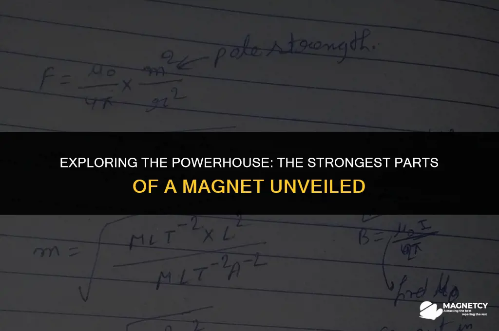what are the strongest parts of a magnet