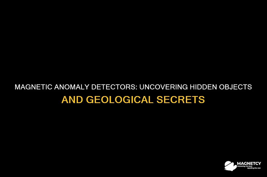 what can be detected by using magnetic anomaly detectors