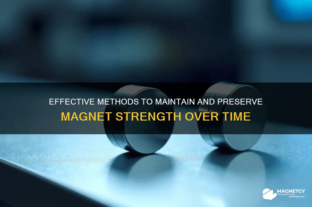 what can be used to keep a magnet strong