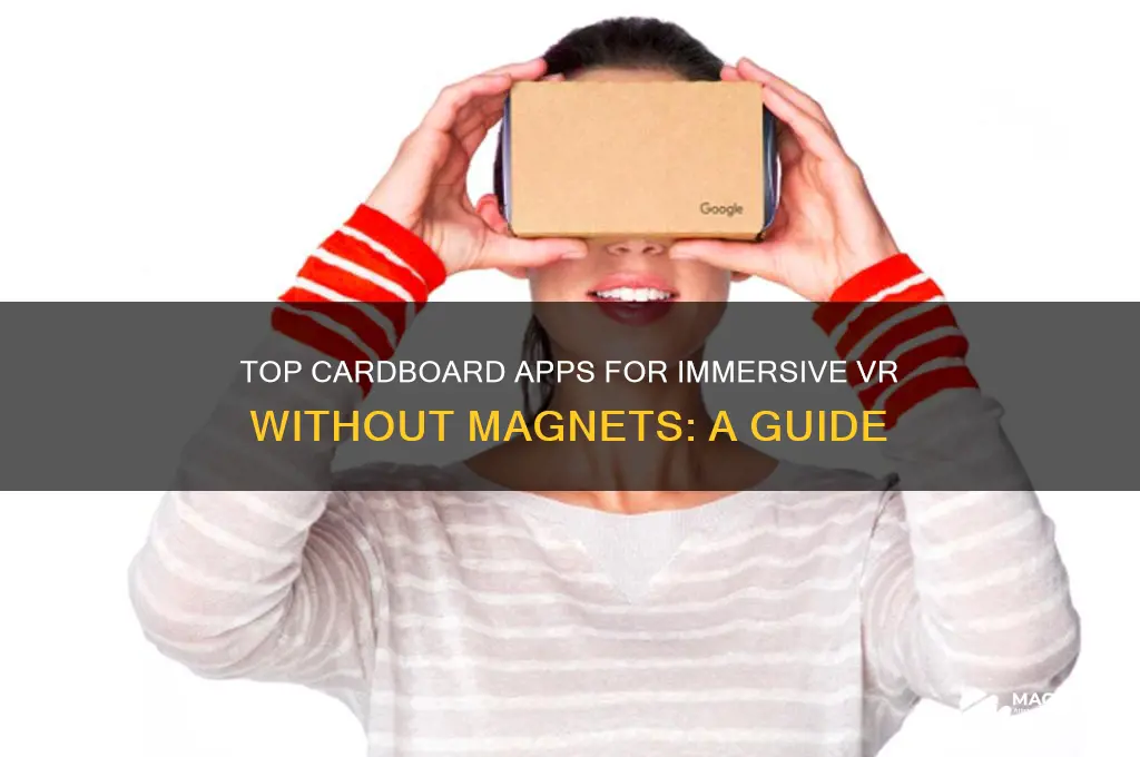 what cardboard apps to use without magnet
