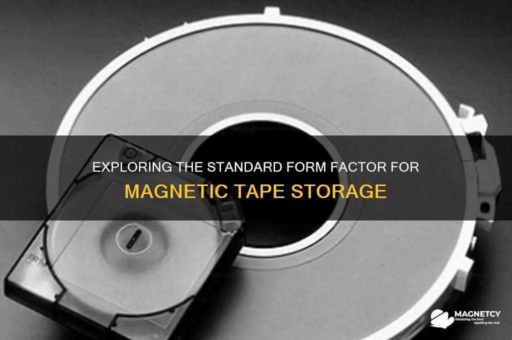 what common form factor is used for magnetic tape