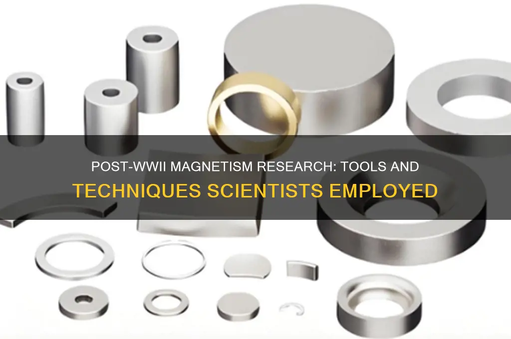 what did scientists use to study magnetism after ww2