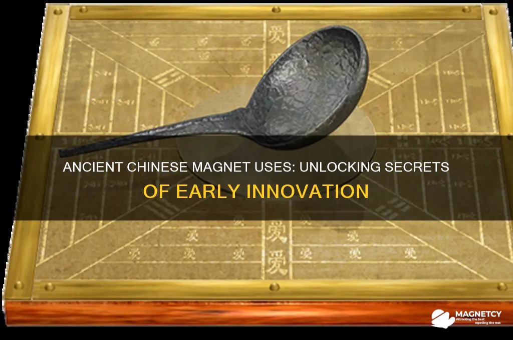 what did the ancient chinese use magnets for