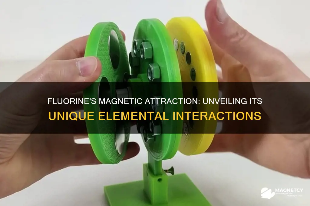 what does fluorine attract to its magnetic field