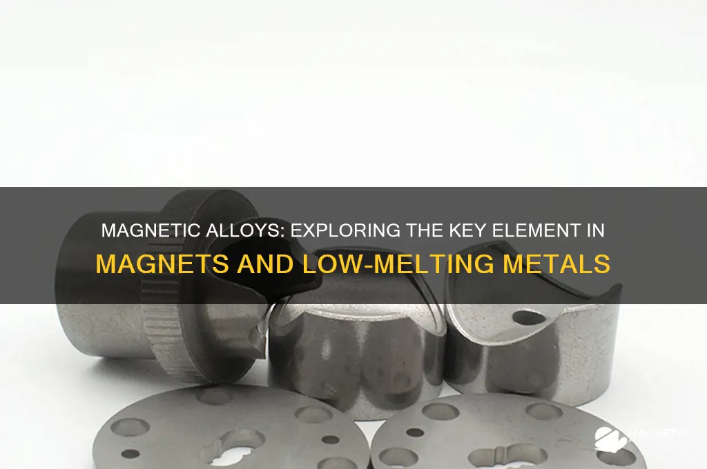what element is used in magnets and low melting alloys