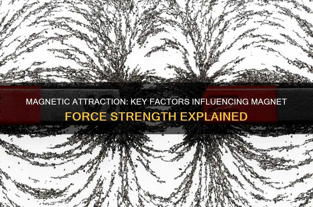 what factors affect the force of attraction between magnets