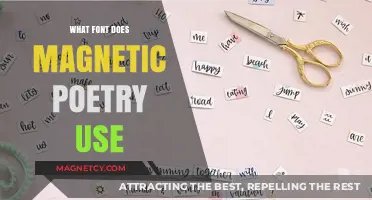 Unveiling the Font Behind Magnetic Poetry's Creative Wordplay