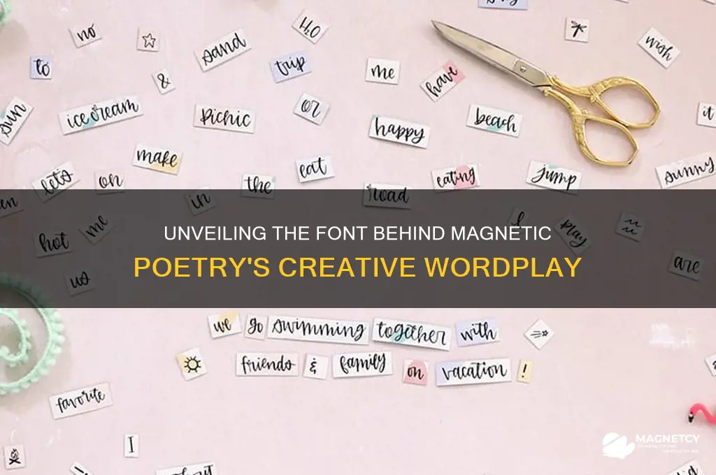 what font does magnetic poetry use
