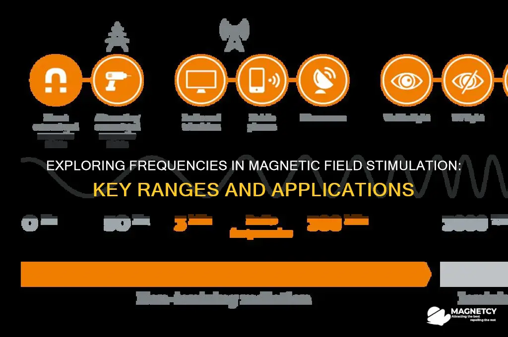 what frequencies are used in magnetic field stimulation