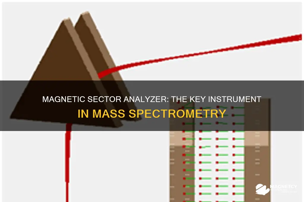 what instrument used an magnetic sector analyzer