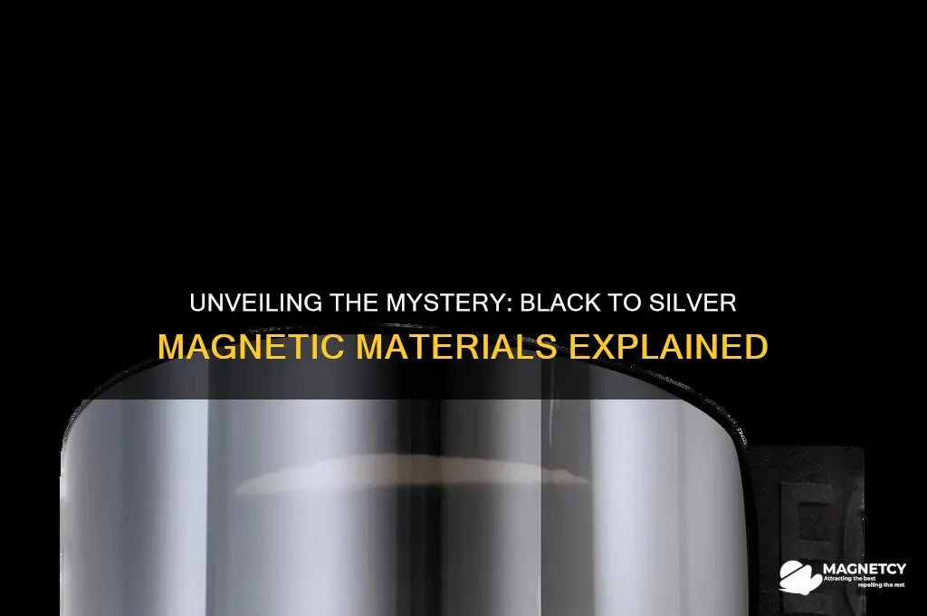 what is black to silver and attracted to magnet