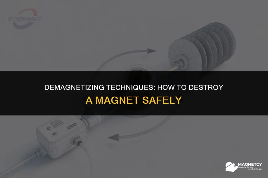 what is one possible way to destroy a magnet